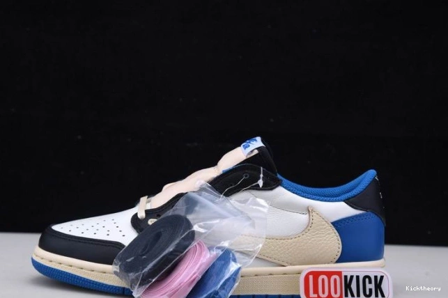 Kicktheory x DM7866-140 Fragment Low Design Jordan Scott 1 Retro x Travis Air 0816